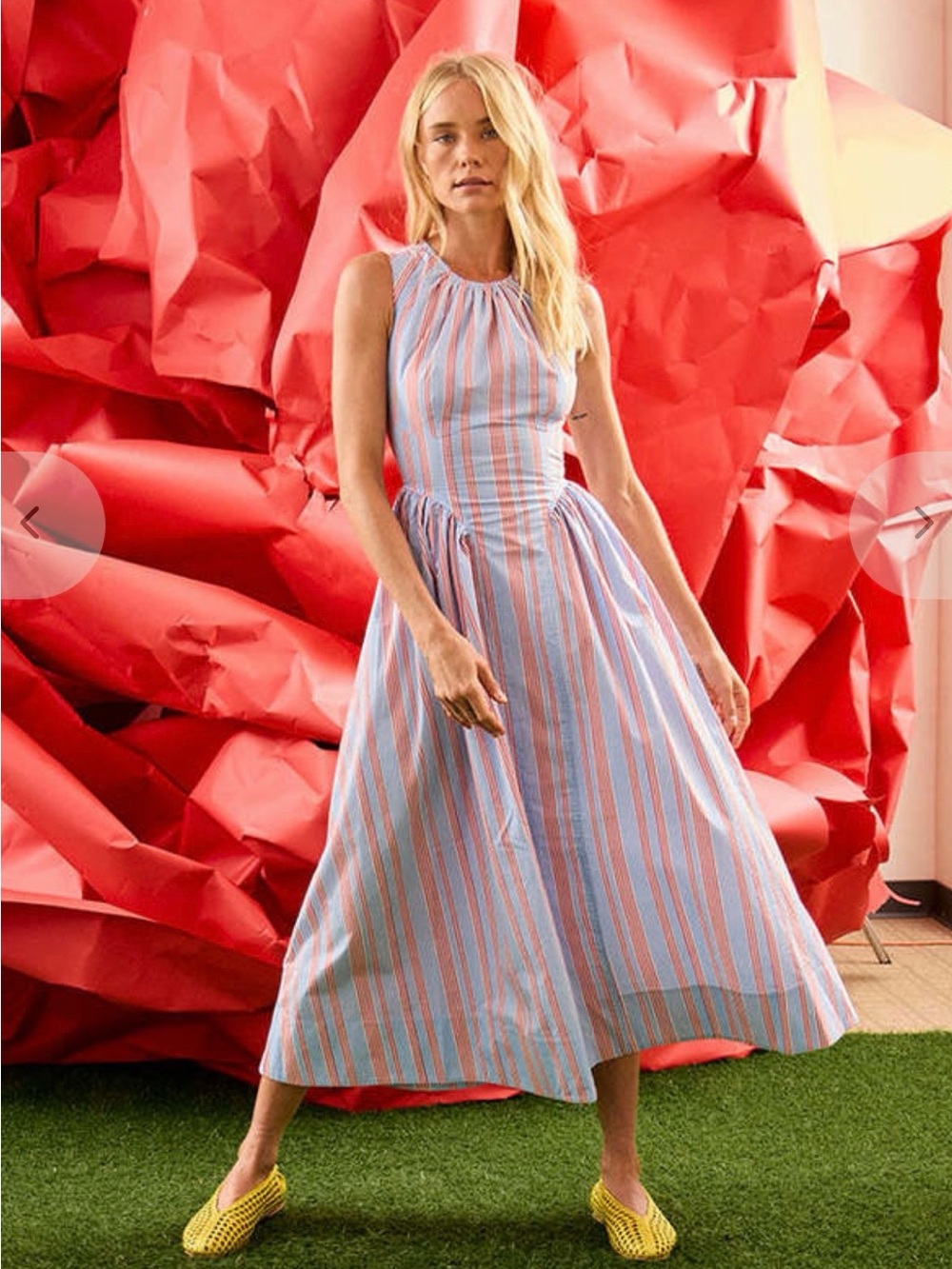 Hunter Bell Nantucket Dress red, blue and white